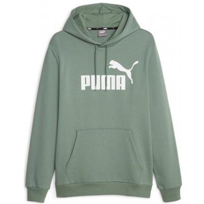 PUMA ESS BIG LOGO HOODIE FL (S) 586687-45 GREEN – Zboží Mobilmania