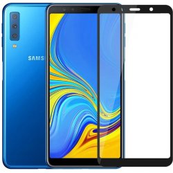 Screen Glass Samsung A750 Galaxy A7 2018 5D Full Glue zaoblené černé 1022256