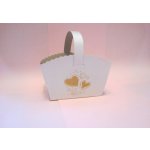 Svatební košíčky s potiskem "Srdíčka" 10 x 8 x 6 cm [1 ks] (71705.3-3A,CH11A) – Hledejceny.cz