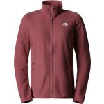 The North Face mikina W 100 Glacier Full Zip dámská vzor wild ginger – Zboží Mobilmania