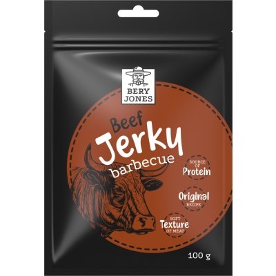 Bery Jones Jerky hovězí BBQ 100 g – Zboží Dáma