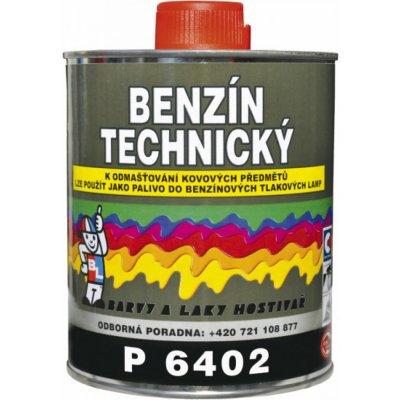 Barvy a laky Hostivař BENZÍN TECHNICKÝ P6402 0,4 L – Zboží Mobilmania