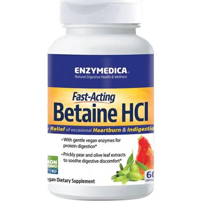 Enzymedica Betaine HCl 60 Kapslí – Hledejceny.cz