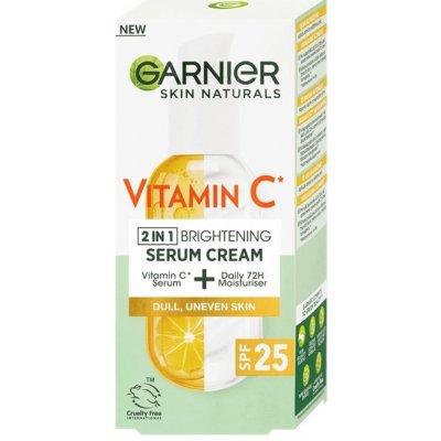 Garnier Skin Naturals Vitamin C Serum Cream SPF25 50 ml – Zbozi.Blesk.cz