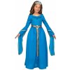 Dětský karnevalový kostým Středověká princezna modrá