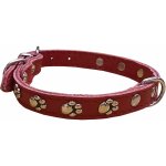 BAFPET Obojky semišové zdobené tlapičkami – Zboží Mobilmania