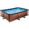 Exit Toys Wood Pool Frame Pool 220x150x65cm