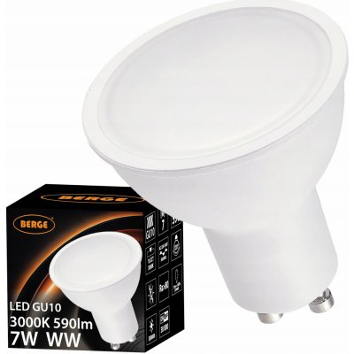 Berge LED žárovka GU10 SMD 2835 7W 550Lm teplá bílá – Hledejceny.cz