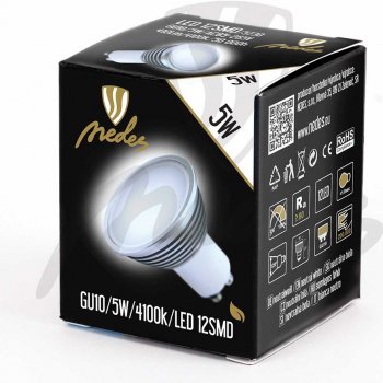 Nedes LED žárovka 5W GU10 4000K Neutrální bílá 410lm