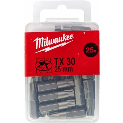 Milwaukee standardní bity TX30x25mm 25ks 4932399599 – Zbozi.Blesk.cz