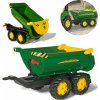 Příslušenství pro vozítko ROLLY TOYS Vlečka JOHN DEERE malý zelený přívěs