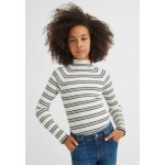 Mayoral svetr se stojáčkem žebro pruhy bílý – Hledejceny.cz