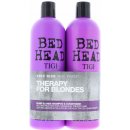 Tigi Bed Head Dumb Blonde šampon 750 ml + Blonde Reconstructor šampon a kondicionér pro poškozené blond vlasy 750 ml dárková sada