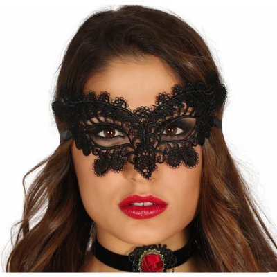 Krajková maska černá – Zboží Dáma