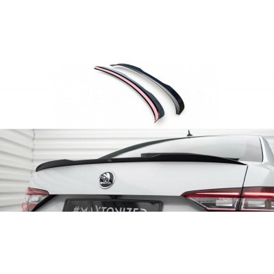 Maxton Design prodloužení spoileru ver.2 pro Škoda Superb Mk3 FL, černý lesklý plast ABS – Hledejceny.cz