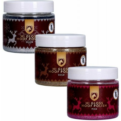 Glitter Lak na kopyta Hi Gloss Christmas edition zlatá 150 ml – Sleviste.cz