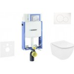 Geberit Kombifix WC Ideal Standard Tesi + Tlačítko Sigma01 bílé + Sedátko 110.302.00.5 NF1 – Zboží Mobilmania