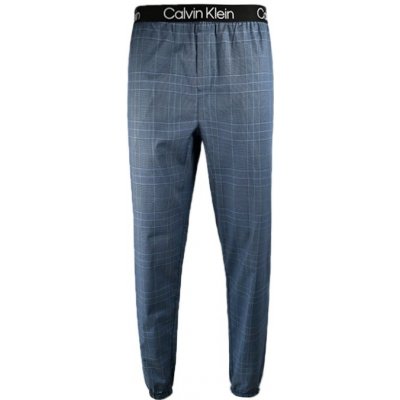 Calvin Klein pánské jogger kalhoty NM2182E V7G modrá modrá-karo