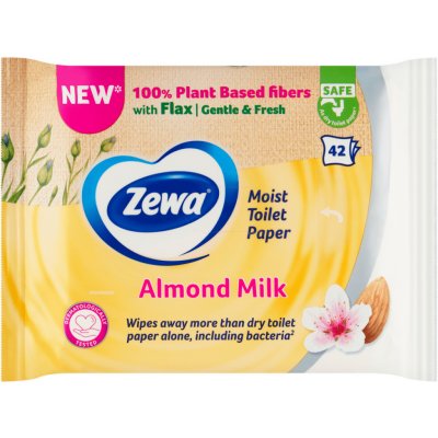 ZEWA Almond Milk vlhčený bílý 42 ubrousků – Hledejceny.cz