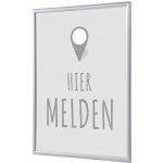 Jansen Display Set klaprámu A1, Přihlášení, šedý, holandsky, 625 x 872 mm – Zboží Živě