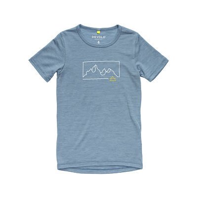 Dětské funkční tričko s merinem Devold Active "Outline" Tee skyblue – Zboží Dáma