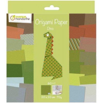 Avenue Mandarine Papíry na origami dino 20 x 20 cm 60 ks – Hledejceny.cz
