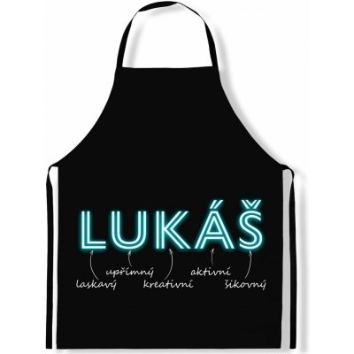IMPAR Zástěra Mužská jména Neon Lukáš – Hledejceny.cz