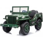 Mamido elektrické autíčko Jeep Willys 4x4 třímístné zelená – Zboží Dáma