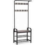 tectake 404534 věšák s botníkem 735x36x184cmindustrial světlé dřevo dub sonoma – Zboží Dáma