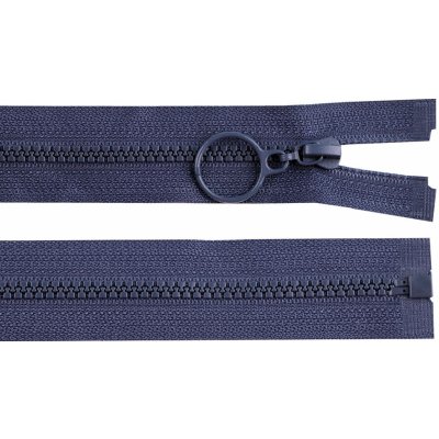 Prima-obchod Kostěný zip No 3 délka 30 cm s kroužkem, barva 330 modrá tmavá – Hledejceny.cz