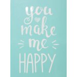 Pentart Sítotisková šablona You make me happy – Zboží Dáma Pentart Sítotisková šablona You make me happy – Zboží Dáma