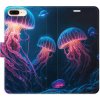 Pouzdro a kryt na mobilní telefon Pouzdro iSaprio Flip s kapsičkami na karty - Jellyfish Apple iPhone 7 Plus / 8 Plus