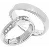 Prsteny Aumanti Snubní prsteny 107 Platina bílá