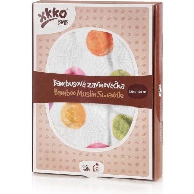 Kikko Bambusová zavinovačka 5v1 XKKOBMB Digi Watercolour Polka Dots – Sleviste.cz