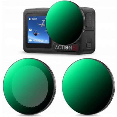 K&F Concept Sada 2x nastavitelných šedých filtrů Nd2-32 + Nd32-512 pro Dji Osmo Action 3 4 5 Pro Sku.2359 – Hledejceny.cz