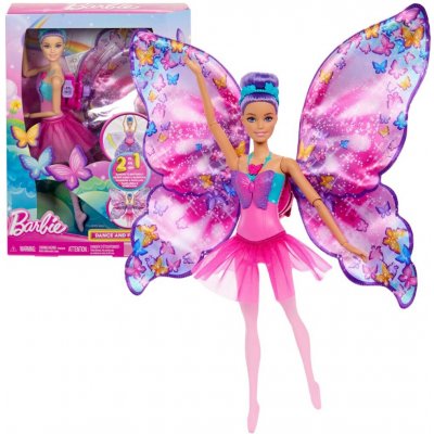 Mattel Barbie Tanečnice s motýlími křídly HXJ10 – Zboží Dáma