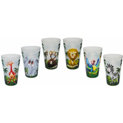 INJETON PLAST Vratný kelímek s potiskem sada Zvířátka 500 ml – Zbozi.Blesk.cz