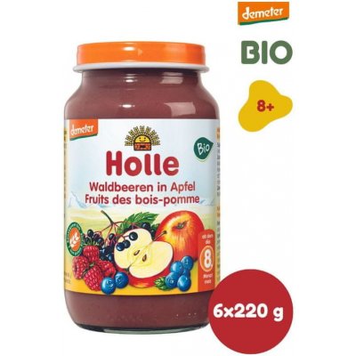 Holle Bio Lesní plody v jablku 6 x 220 g – Zboží Mobilmania