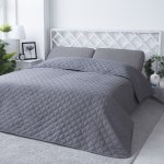 Xpose přehoz na postel EVITA tmavě šedý 220 x 240 cm – Zboží Dáma