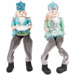 Clayre & Eef 2ks zeleno-modrá dekorace Louskáček - 7*6*21 cm – Hledejceny.cz