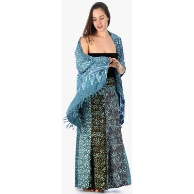 Dlouhá sarongová sukně tyrkysová – Zboží Dáma