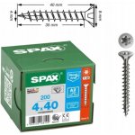 SPAX záp.hl.4x40 plný z.TX20 nerez A2 (200 ks) – Hledejceny.cz