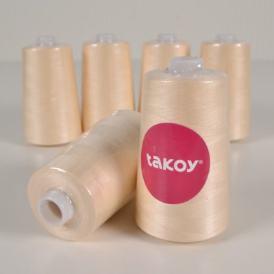 Takoy Overlock / coverlock polyesterová nit TKY 5000 barva ecru – Zboží Dáma