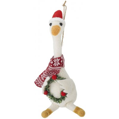 Bloomingville Vánoční ozdoba Arlo Wool bílá barva textil – Hledejceny.cz