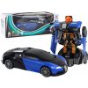 Auta, bagry, technika mamido Auto Robot 2v1 Transformers Bugatti modré