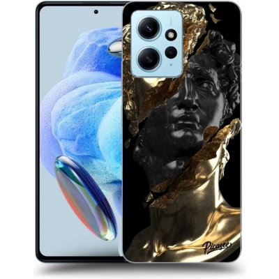 Pouzdro Picasee silikonové Xiaomi Redmi Note 12 4G - Black Gold černé