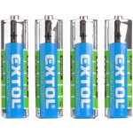 Baterie zink-chloridové, 4ks, 1,5V AA (R6) EXTOL ENERGY 42001 – Hledejceny.cz