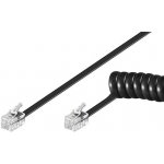 PremiumCord tk4rs-04b telefonní sluchátkový RJ-10 kroucený 4 žíly, 4m, černý – Zboží Mobilmania