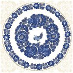 Daisy Pol-Mak Collection Ubrousek 33x33cm Mandala s ptáčkem – Zboží Dáma