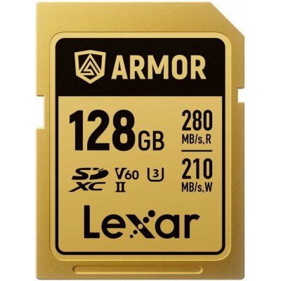 Lexar SDXC 128GB ARMOR Gold LSDAMGL128G-RNNNG – Hledejceny.cz